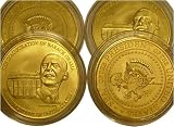 1 Oz Gold Barack Obama Signed Inauguration Coins