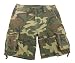 Woodland Camouflage Vintage Infantry Utility Shorts