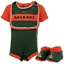 Nike Miami Hurricanes Green Infant Three Piece Gift Set