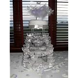 5 Tier 5mm Thick Acrylic Wedding Party Favour Cupcake Cake Stand by Classikool�by Classikool