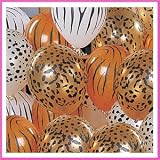 Jungle Animal Print Safari Balloons (50PC)