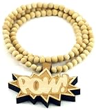 POW Good Wood Goodwood Maple All Natural Wood Replica Pendant Necklace Piece