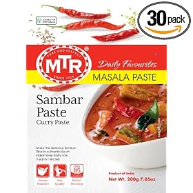 MTR Sambar Paste, 7.04-Ounce Packets (Pack of 30)