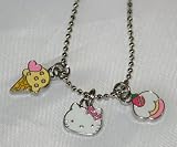 Hello Kitty Necklace - Cupcake & Ice cream