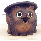 むかし狸蚊遣り　6号　【縁起物】　【信楽焼 たぬき 狸】