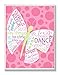 The Kids Room by Stupell Girls Rule Typography Butterfly on Pink Rectangle Wall Plaque