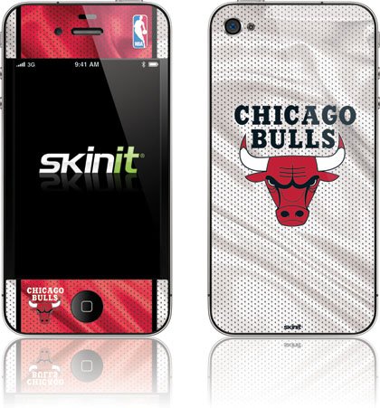 Skinit Chicago Bulls Away Jersey Vinyl Skin for Apple iPhone 4 / 4S