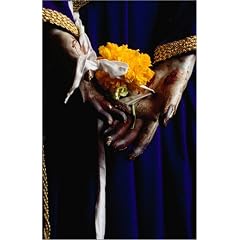 Poster 60 x 90 cm - "Detail of the hands of Christ with floral offerings in the 16th century monastery of St Nicholas Act" von Jeffrey Becom / Lonely Planet Images - auch in anderen Gr��en und als Leinwandbild erh�ltlich