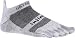 Injinji Men's Run Lightweight No Show Toesocks, Gray, X-Large
