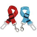 TOOGOO(R) 2X Pet Dog Cat Puppy Car Safety Seat Belt Harness Restraint Adjustable Lead Clip