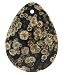 Turtle Jasper - Pear Shape - Faceted - 40X30mm - 1.5mm Hole