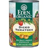 Eden Organic Diced Tomatoes with Roasted Onion, 14.5-Ounce Cans (Pack of 12)