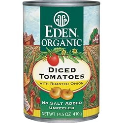 Eden Organic Diced Tomatoes with Roasted Onion, 14.5-Ounce Cans (Pack of 12)