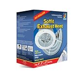 Dundas Jafine SEVZW Soffit Exhaust Vents Fits 4-Inch, 5-Inch and 6-Inch Duct