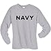 NAVY Long Sleeve T-Shirt in gray