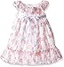 Laura Ashley London Girls' Little Flower Printed Ruffle Dress