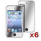 6-Pack Mirror Screen Protector for Apple iPod Touch 4th Gen