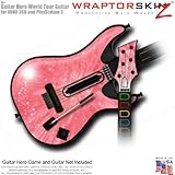 Stardust Pink Skin fits Band Hero, Guitar Hero 5 & World Tour Guitars for XBOX 360 & PS3 (GUITAR NOT