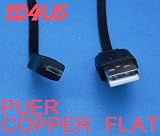 1d4us USB a to Micro-b Cable 15 Ft. Flat Cable Bk