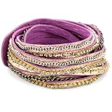 Presh Hematite Rhinestone Multi-Chain Berry Sh