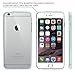 Hotbin Ultra Slim Flexible PC Back TPU Bumper Thin Transparent Protective Clear Rubber Case for iPhone 6/6s - Blue