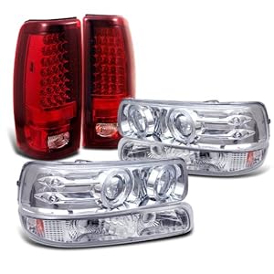 Amazon.com: Rxmotoring 1999-2002 Chevy Silverado Projector ... tail light wiring for 2002 chevy silverado 