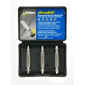 Alden 8530P Grabit Damaged Screw Remover 3 Piece Kit