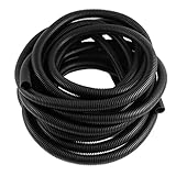 uxcell コルゲートチューブ　ワイヤ　ホース　パイプ　17mmx21.2mm 10M長さ