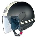 Nolan N30 Open Face Motorcycle Helmet Flat Black/Cream Large N305270111921