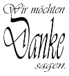 G�termann / KnorrPrandell 1813104 - Butterer Stempel Wir m�chten Danke sagen