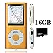 Tomameri Orange Color Portable MP4 Player MP3 Player Video Player with Photo Viewer , E-Book Reader , Voice Recorder + 16 GB Micro SD Card