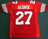 Eddie George Autographed Ohio State University Jersey Heisman '95 PSA/DNA