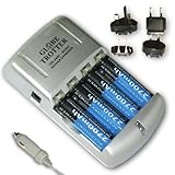 Fast & Portable International 2-HR AA / AAA Nimh Battery Charger w/ Car Adapter Cord & World Plug Kit Includes (4) Premium 2700 Series Ni-MH Batteries *Includes Mini Tripod & Battery Holder Fast & Portable International 2-HR AA / AAA Nimh Battery Charger w/ Car Adapter Cord & World Plug Kit Includes (4) Premium 2700 Series Ni-MH Batteries *Includes Mini Tripod & Battery Holder