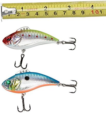 2Pcs Sharp Treble Crankbait Vibration Stainless Sharp Fishing Lure Bait Hook New