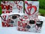10 Pack Red Heart Love Wedding Disposable 35mm Cameras In Matching Gift Boxes- 27 Exposures Each- With Matching Table Tents