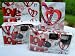 10 Pack Red Heart Love Wedding Disposable 35mm Cameras In Matching Gift Boxes- 27 Exposures Each- With Matching Table Tents