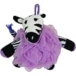 Zebra Child Bath Time Fun: Scrubbie Scrubby Sponge with Animal