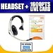 Xbox 360 Motorola Gaming Headset X205 + 1600 Xbox Live Points Card + FREE Complimentary Super Deal Micro Fiber Cleaning Cloth