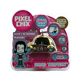 Pixel Chix Road Trippin Special Metallic Gold Car