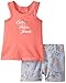Calvin Klein Baby-Girls Infant Top with Printed Denim Shorts