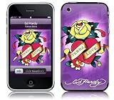 Music Skins MS-EDHY70001 iPhone 2G-3G-3GS- Ed Hardy- Eternal Love Rose Skin