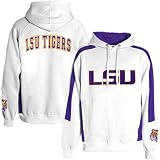 LSU Tigers White Spiral Hoody Sweatshirt