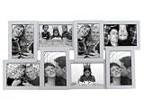 Electronics : Present Time Photo Frame Layered Collection, Silver