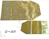 スパンコールの滑り止め付きブックカバー/ゴールド 【エコバッグstyle】