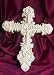 Cast Iron White Antique Cross
