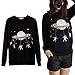 Etosell Women Harajuku Style Saturn Astros T-shirt Raglan Crewneck Long Sleeve