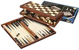 Philos 2510 - Schach-Backgammon-Dame-Set, Feld 40 mm - Philos-Spiele