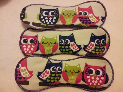 Natural Cotton Reusable Cloth Pads (Set of 10 - 2 Sizes) Assorted Colors and Prints