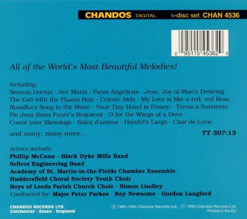 Cover image : All of the World's Most Beautiful Melodies (Box Set)