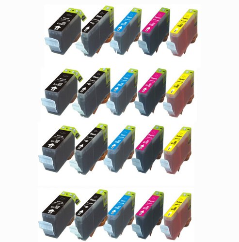 20 Pack CA-3eBK, CA-3/6C, CA-3/6Y, CA-6BK, and CA-3/6M Compatible Ink Cartridges for Canon Pixma i860 iP4000 iP5000 MP750 MP760 MP780 On Sale